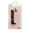 Etui Uniq Lino na iPhone 14 Pro Max - różowe blush