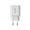 Szybka dwuportowa ładowarka sieciowa 20W USB-C / USB-A Joyroom JR-TCF05 - biała + kabel USB-C - Lightning 1m