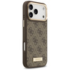 Etui Guess 4G Logo Plate MagSafe do      iPhone 17 Pro Max brązowy