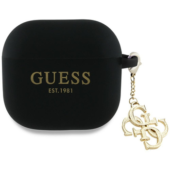 GUESS ETUI POKROWIEC NA SŁUCHAWKI DO APPLE AIRPODS 4 4G SILIKONOWE OCHRONA