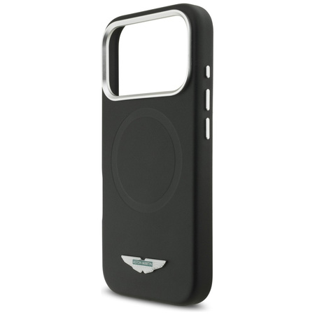 Etui Aston Martin HC FW Logo MagSafe do  iPhone 17 Pro czarny