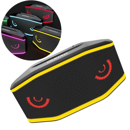 Dudao wodoodporny IP7 głośnik bezprzewodowy Bluetooth 5.0 RGB 5W 1200mAh czarny (Y10XS-black)