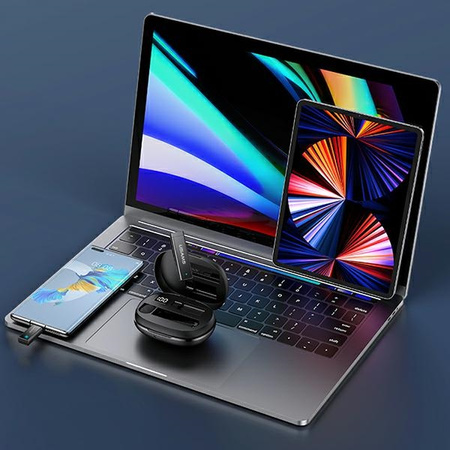 USAMS Bezprzewodowy mikrofon krawatowyENC 2.4G Wireless Lavalier Microphone Lightning ZB244MKF01 (US-ZB244)