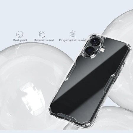 NILLKIN ETUI NATURE PRO CASE DO IPHONE 16 LEKKIE OCHRONA TELEFONU Z CAMERĄ