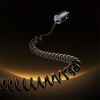 Ładowarka samochodowa Baseus Tiny Star 30W z wbudowanym spiralnym kablem USB-C - czarna
