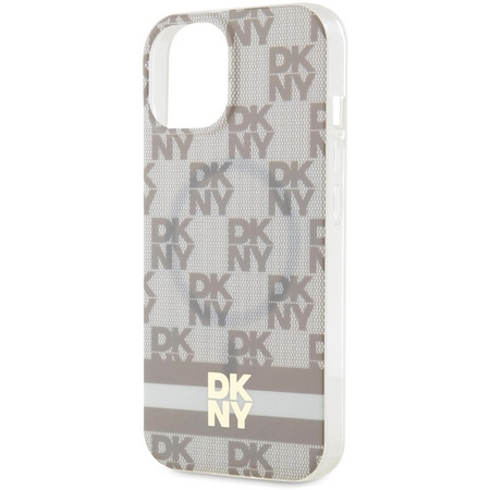 DKNY ETUI HARDCASE DO IPHONE 15 PLUS 14 PLUS 6.7 IML CHECKERED MONO
