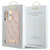 Guess GUHMP16SU4GPRP iPhone 16 6.1 różowy/pink hardcase 4G Logo Plate MagSafe