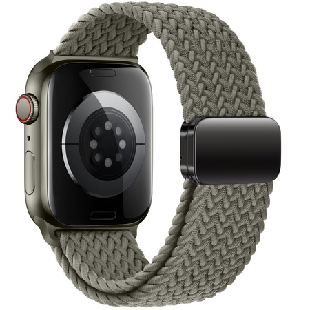 TECH-PROTECT NYLONMAG APPLE WATCH 6 / 7 / 8 / 9 / 10 / SE / ULTRA 1 / 2 (44 / 45 / 46 / 49 MM) OLIVE GREY