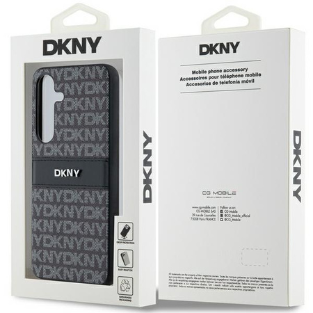 DKNY ETUI DO SAMSUNG GALAXY S24 S921 Z PASKAMI MONO STRIPE I LOGO METALOWYM