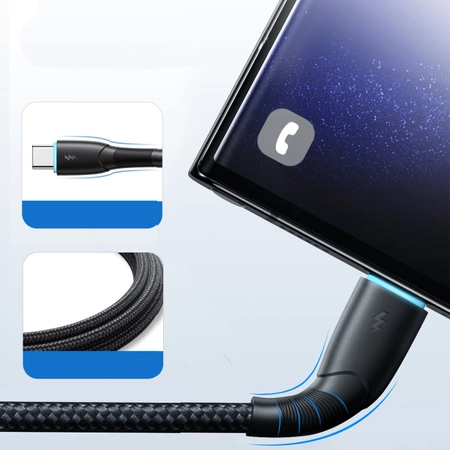Kabel Joyroom Starry Series SA32-AC3 3A USB-A / USB-C 1m - czarny