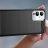 Carbon Case etui do Infinix Note 12i elastyczny silikonowy karbonowy pokrowiec czarne