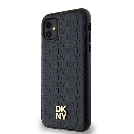 DKNY ETUI DO IPHONE 11 Xr 6.1 HARDCASE SKÓRZANE Z LOGO I MONOGRAM