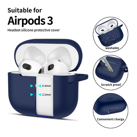 TECH-PROTECT CASE DO APPLE AIRPODS 3 POKROWIEC SILIKONOWY ZAMIAST WORECZKA