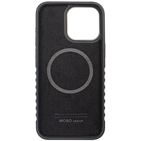 Audi Genuine Leather MagSafe iPhone 14 Pro 6.1 czarno-czerwony/black-red hardcase AU-TPUPCMIP14P-R8/D3-RD
