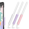 Stoyobe Silicone Holder zestaw uchwytów silikonowych dla Apple Pencil 1 / Apple Pencil 2 / Huawei M-Pencil różowy+fioletowy+biały (3 szt.)