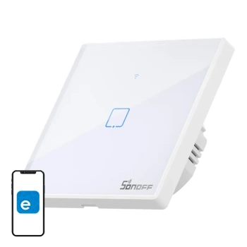 SONOFF WŁĄCZNIK DOTYKOWY WIFI RF 433 DO SMART HOME NOWA WERSJA 1-KANAŁOWY
