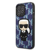 Etui Karl Lagerfeld KLHCP13XPMNIKBL na iPhone 13 Pro Max hardcase - niebieskie Monogram Ikonik Patch