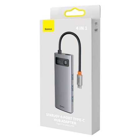 BASEUS HUB 4W1 ADAPTER USB-C DO 4X USB 3.0 DO MACBOOKA WINDOWS TELEFONÓW