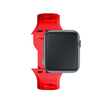38/40/41/42 mm Red (small) - 3mk Silicone Watch Strap for Apple