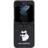 Etui Karl Lagerfeld Saffiano Monogram Choupette Pin na Samsung Galaxy Z Flip 5 - czarne