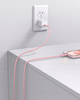INNOSTYLE POWERFLEX KABEL USB-C SZYBKIE ŁADOWANIE DO IPHONE SAMSUNG 3A 60W KEVLAR 2M RÓŻOWY