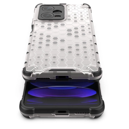HURTEL HONEYCOMB PANCERNE ETUI DO XIAOMI REDMI NOTE 12 PRO+ HYBRYDOWY