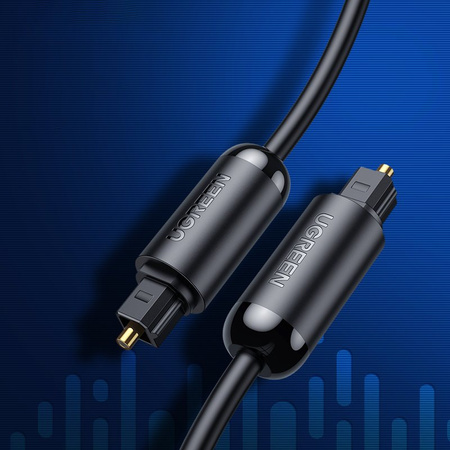 Ugreen optyczny kabel przewód audio 1,5 m cyfrowy światłowód Toslink SPDIF szary (70891)