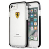 Etui Ferrari Shockproof na iPhone 7 / 8 / SE 2020 / SE 2022 - przezroczysto-czarne