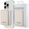 Powerbank indukcyjny Guess MagSafe Metal Script Logo 5W 3000mAh - złoty