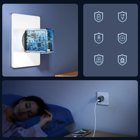 JOYROOM ŁADOWARKA JR-TCF20 PD 20W DO TELEFONÓW ZŁĄCZE USB-C SZYBKOŁADOWANIE