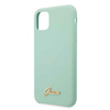GUESS ETUI HARD CASE DO IPHONE 11 PROZIELONY SILIKONOWE LOGO VINTAGE GOLD