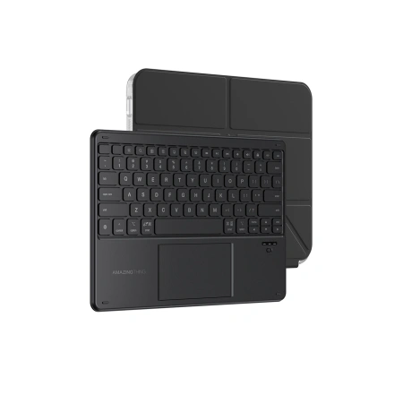 Etui z klawiaturą AMAZINGTHING Minimal Case Keylite Combo na iPad 11" 2025 - czarne