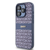DKNY POKROWIEC SKÓRZANY DO IPHONE 15 PRO 6.1 MONO STRIPE Z LOGO METALOWYM
