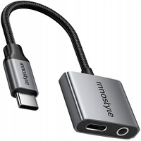 INNOSTYLE ADAPTER USB-C MINI JACK 3,5 PRZEJŚCIÓWKA KABEL AUX DO SAMSUNG DAC