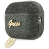 Etui Guess GUAP2GLGSHA na AirPods Pro 2 cover zielony/kaki Glitter Flake 4G Charm