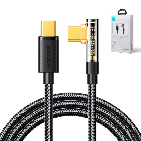 JOYROOM GAMINGOWY KABEL USB-C DO USB-C 100W 1.2M KĄTOWY DO TELEFONÓW GIER