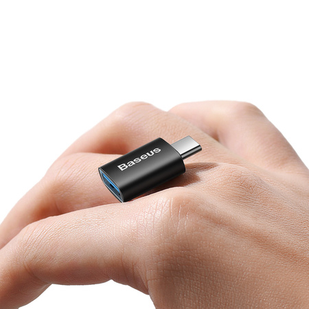 Baseus Ingenuity Series przejściówka adapter z USB Typ C do USB-A 3.2 gen 1 czarny (ZJJQ000001)