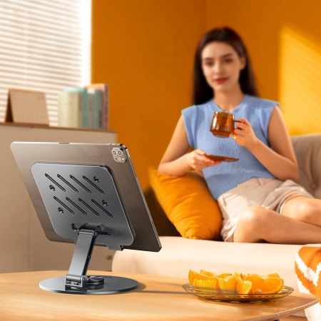WOZINSKY STOJAK NA TABLET WRS-DSY84SS OBROTOWY 360° ALUMINIOWY DO TABLETÓW