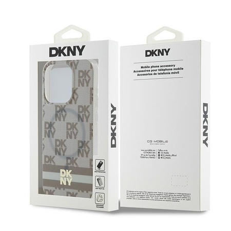 DKNY ETUI HARDCASE DO IPHONE 14 PRO 6.1 DO MAGSAFE CHECKERED MONO PATTERN