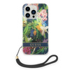 Guess GUOHCP14XHFLSB iPhone 14 Pro Max 6,7" niebieski/blue hardcase Flower Strap
