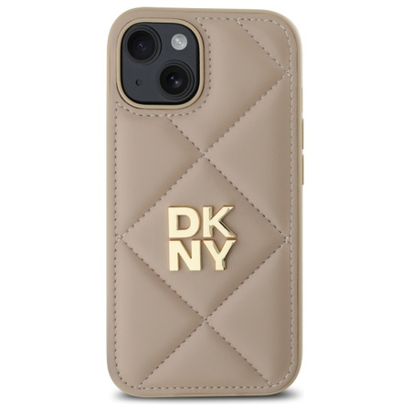 DKNY ETUI QUILTED STACK LOGO DO IPHONE 15 6.1 ZABEZPIECZENIE TELEFONU