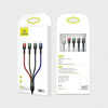 USAMS KABEL 4W1 DO TELEFONÓW DO LIGHTNING MICRO USB USB-C 1.2M 3A