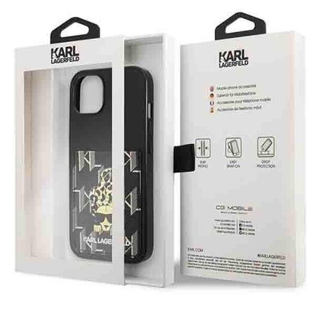 Karl Lagerfeld KLHCP13MCANCNK iPhone 13 6,1" hardcase czarny/black Karlimals Cardslot