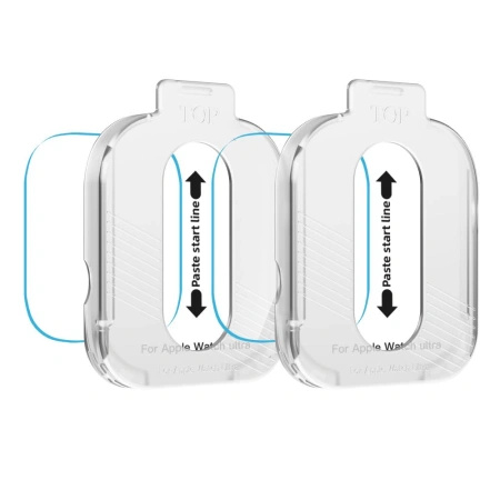 Szkło hartowane Tech-Protect Easy Set+ 2-pack na Apple Watch Ultra 1 / 2 49 mm - przezroczyste