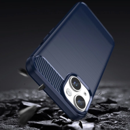 HURTEL ELASTYCZNE ETUI DO IPHONE 14 PLUS CARBON CASE POKROWIEC NA PLECKI
