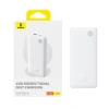 Powerbank Baseus Airpow Lite 10000mAh 15W z kablem Baseus Simple USB-A - USB-C 30cm - biały