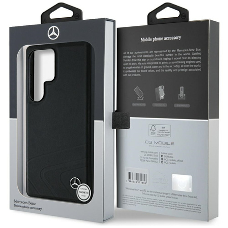 MERCEDES ETUI LEATHER HORIZONTAL CURVES DO SAMSUNG GALAXY S25 ULTRA
