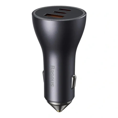 BASEUS ŁADOWARKA SAMOCHODOWA GOLDEN CONTACTOR PRO 65W 2X USB-C 1X USB