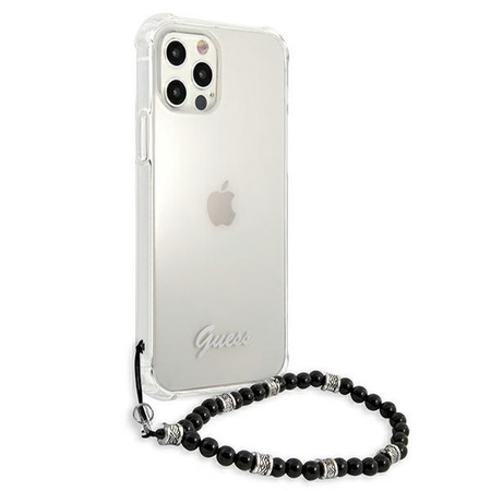 Guess GUHCP12LKPSBK iPhone 12 Pro Max 6,7"  Transparent hardcase Black Pearl