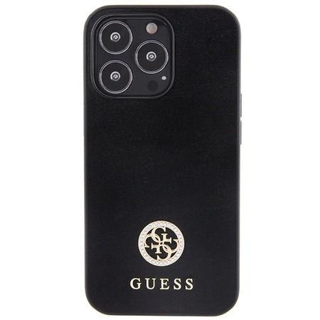 GUESS ETUI HARDCASE DO IPHONE 13 PRO 6.1 STRASS METAL LOGO OCHRONA TELEFONU